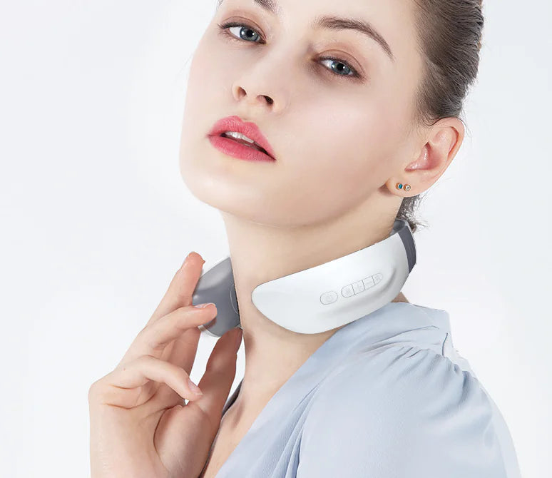 Smart Neck Massager with Pulse Vibration Therapy