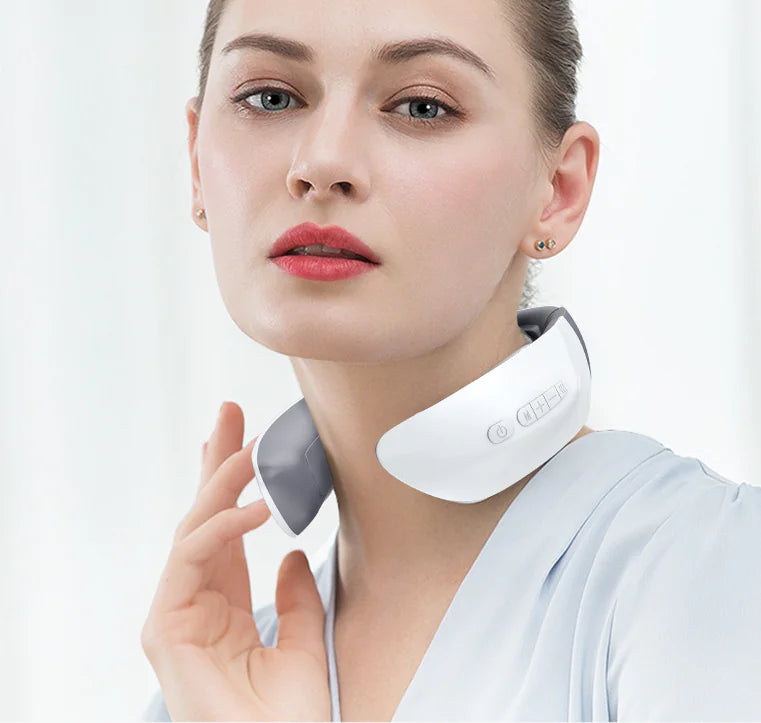 Smart Neck Massager with Pulse Vibration Therapy