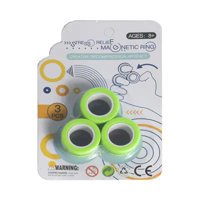 Magnetic Ring Fidget Toy for Stress Relief / Anillo magnetico anti estres